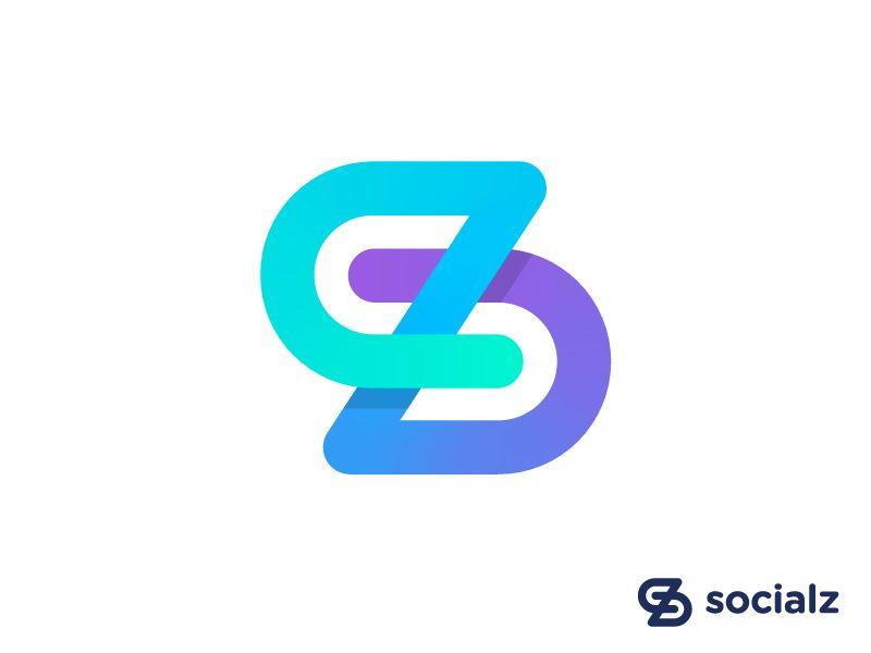Influencer Logo - Abstract SZ monogram for influencer marketing management agency