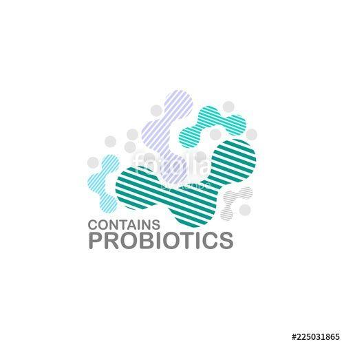 Bacteria Logo - Probiotics logo. Bacteria logo. Concept of healthy nutrition