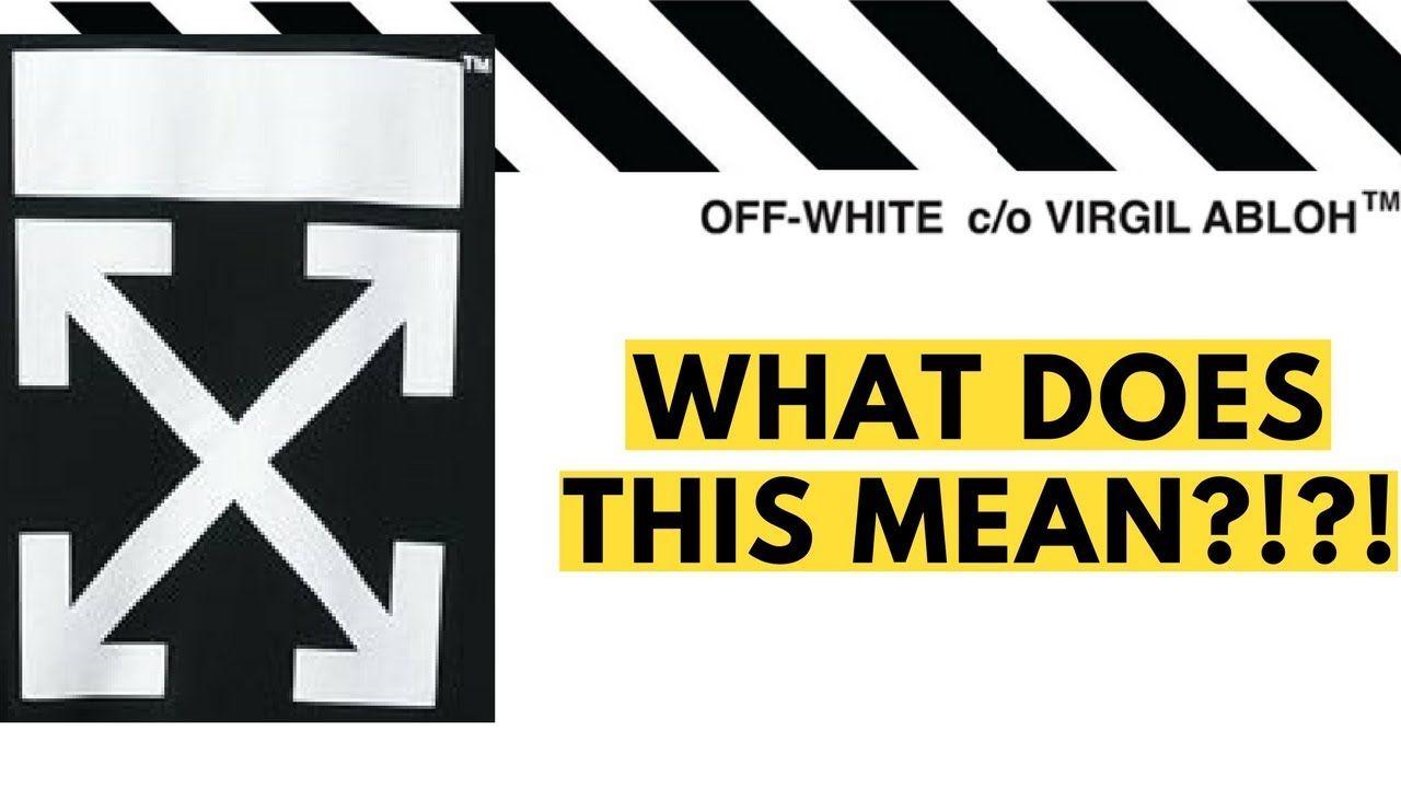 Off White Virgil Logo - What Do the Off White Arrows Mean?!? Questioning Virgil Abloh's Off ...