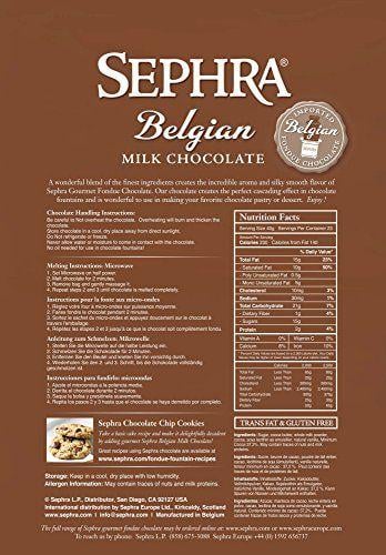 Sephra Logo - Amazon.com : Sephra Belgian Milk Chocolate Fondue Chocolate Belgium ...