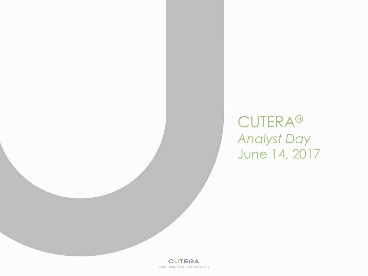 Cutera Logo - Cutera (CUTR) Investor Presentation, Inc