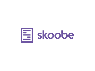 Ebooks Logo - Skoobe, ebooks reading app platform logo design