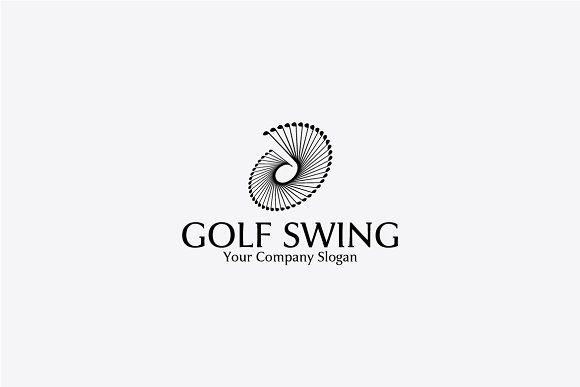 Swing Logo - GOLF SWING Logo Templates Creative Market