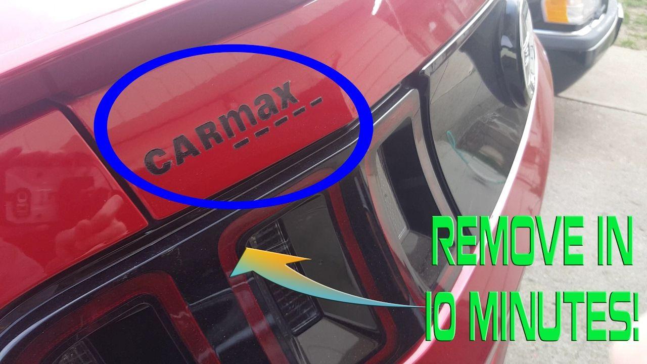CarMax Logo - How To Remove Sticker/Decals (CARMAX Sticker) in Minutes! - YouTube
