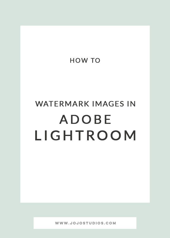 Lightroom Logo - How to use your new logo in Adobe Lightroom
