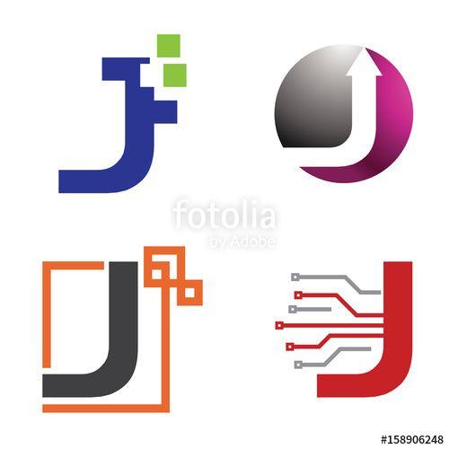 Jsymbol Logo - J Initial Letter Technology and Internet Symbol Logo Collection ...