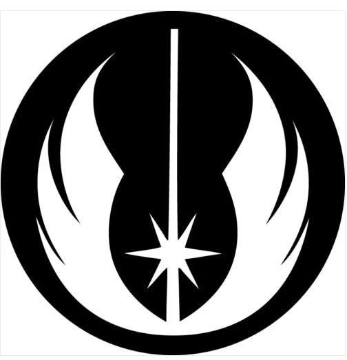 Jedi Logo - Wall Window Vehicle 80s Movie Star Wars Jedi Logo Decal Vinyl