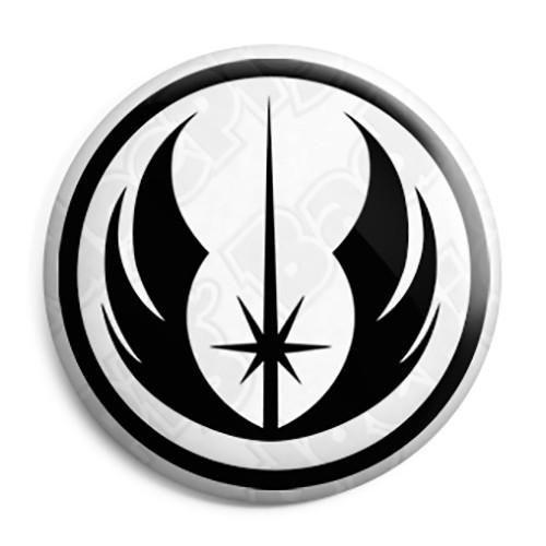 Jedi Logo - Star Wars - Jedi Order Logo Button Badge, Fridge Magnet, Key Ring ...