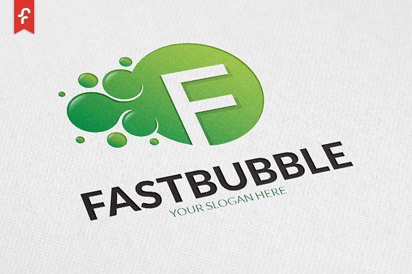 Bubble Logo - Fast Bubble Logo ~ Logo Templates ~ Creative Market