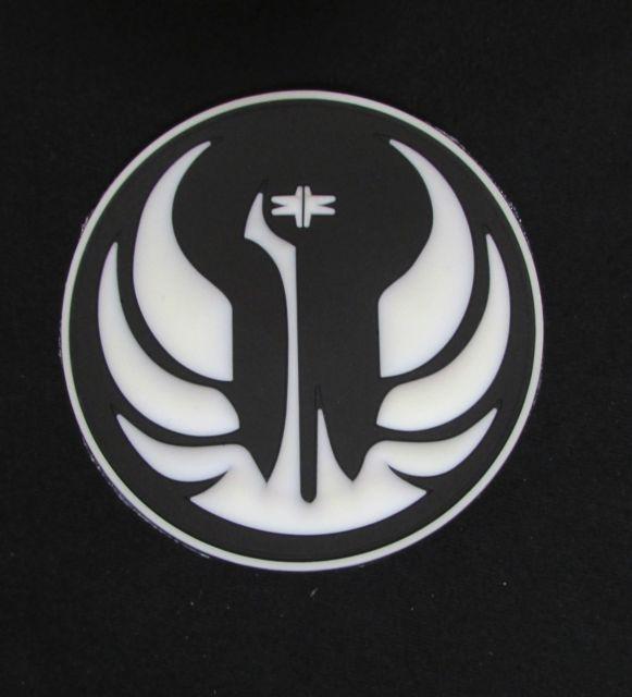 Jedi Logo - 3d PVC Jedi Order Star Wars Logo SWAT Glow GITD Velcro® BRAND ...