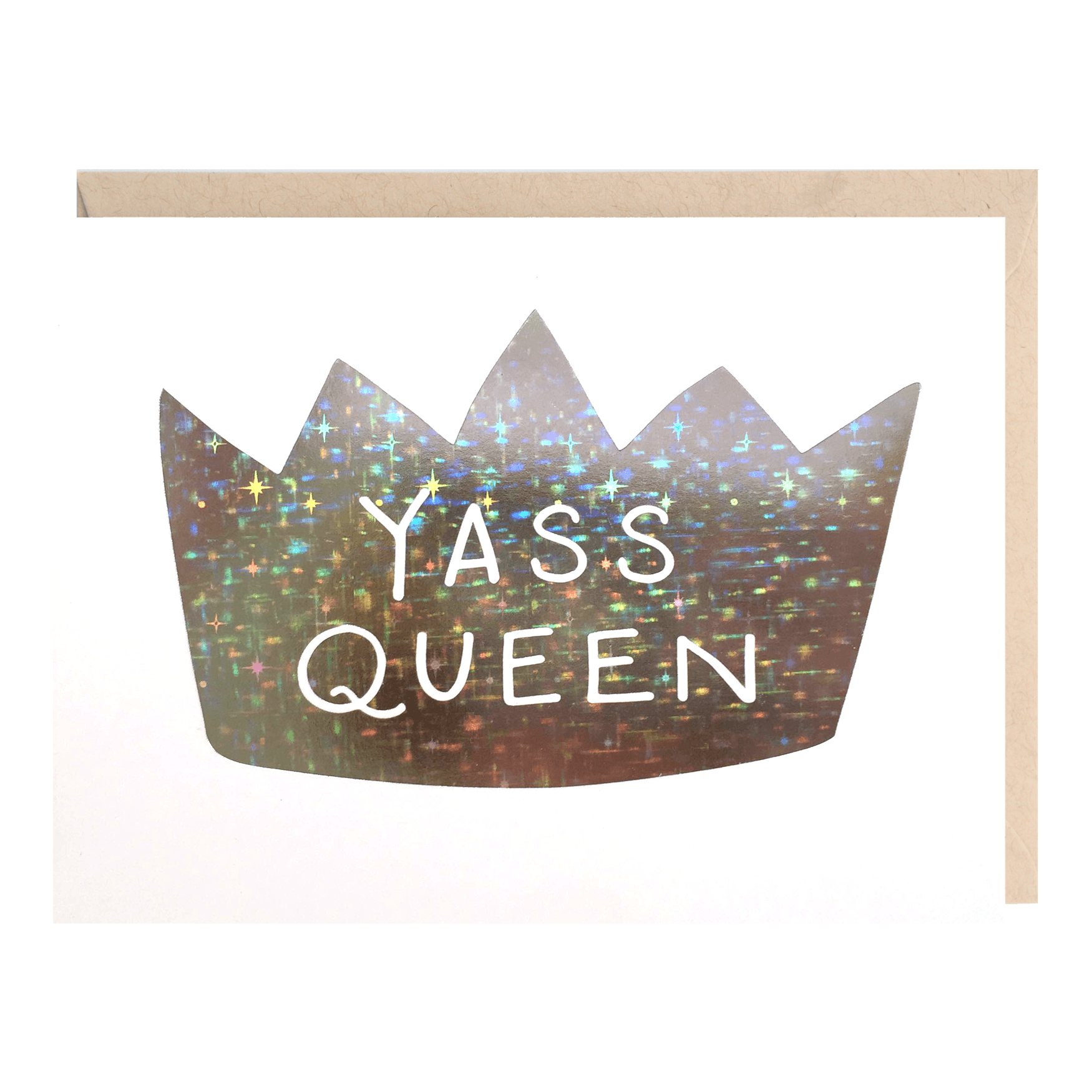 Yass Logo - YASS QUEEN Greeting Card – Lionheart Prints