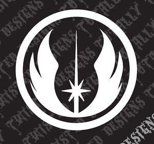Yoda Logo - Star Wars Jedi logo car truck vinyl decal sticker luke empire yoda ...