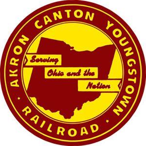 Akron-Canton Logo - Akron, Canton & Youngstown Red Logo Sign Trains.com
