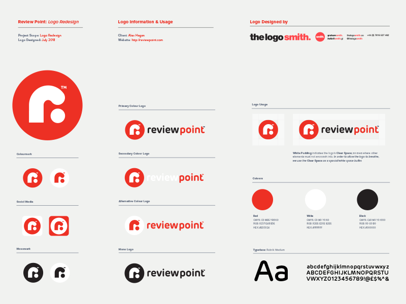 Review Logo - Review Point Logo Usage Guidelines Template for Download