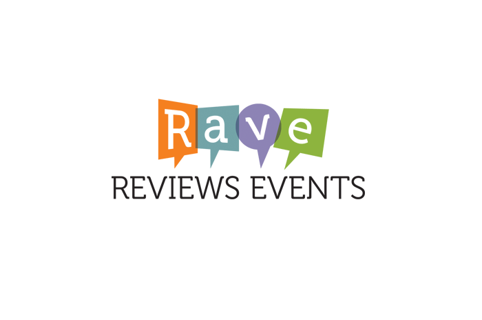 Review Logo - Rave Reviews. Logo, print collateral and website design. Moo