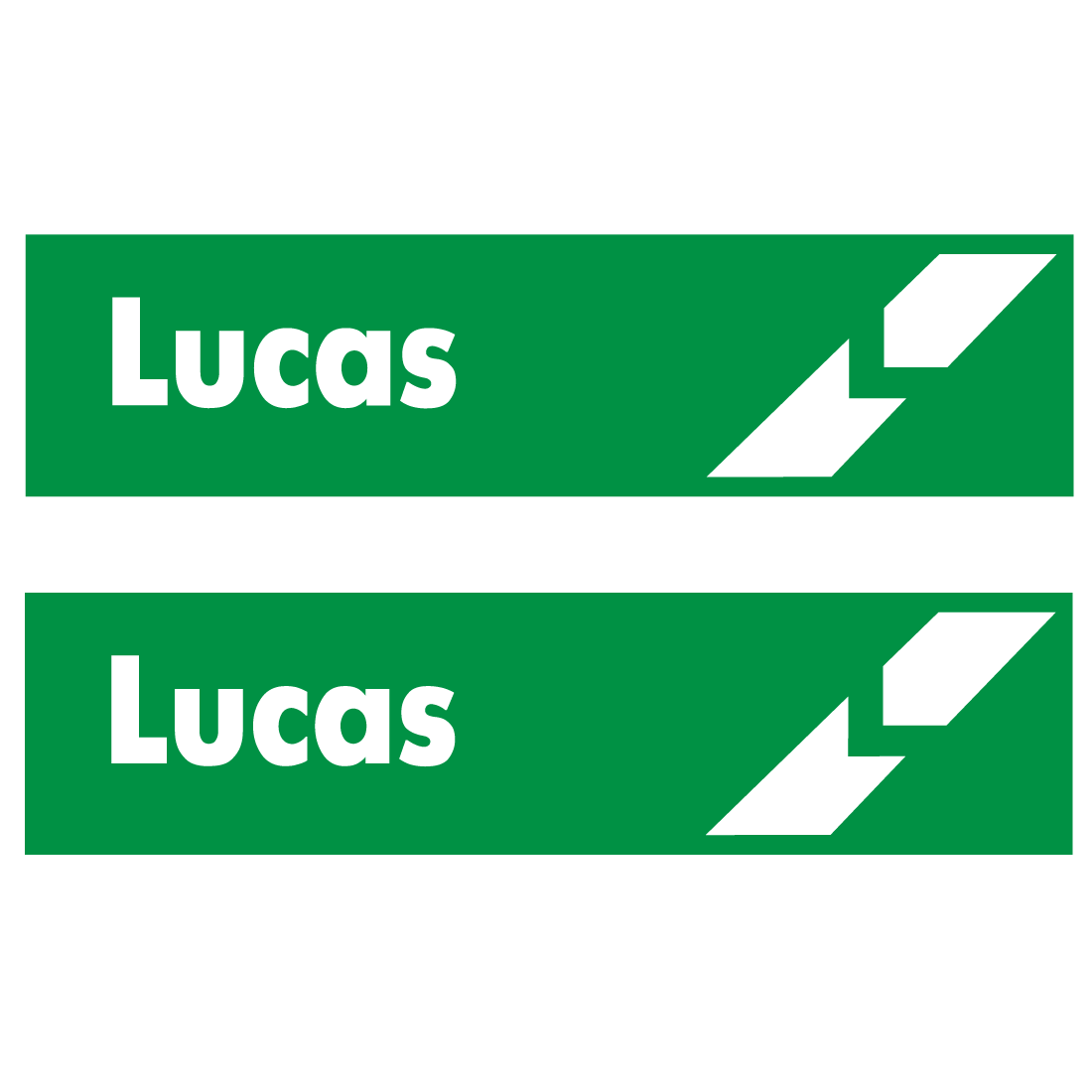 Lucas Logo - 2u x logo Lucas decal vinyl stickers. sticker - Car & Racing ...