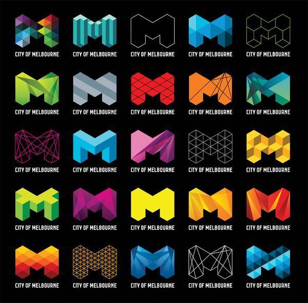 Melbourne Logo - City of Melbourne Identity #M | Marks | Logo design, Logos, Branding