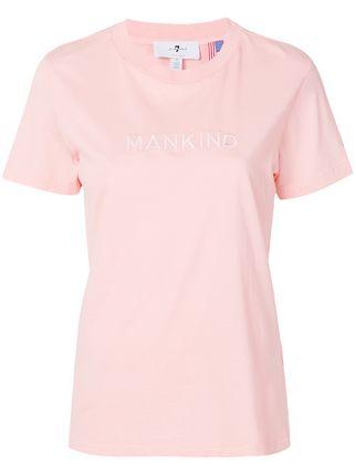 Mankind Logo - 7 For All Mankind Logo T-shirt - Farfetch