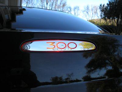 300M Logo - Chrysler 300m rear brake light decal, 300 m logo lights up