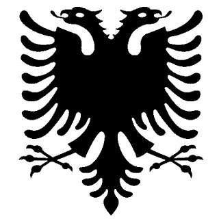 Albania Logo - Albania Eagle Logo Sticker 40 x 30 cm Pack of 1: Amazon.co.uk: Car