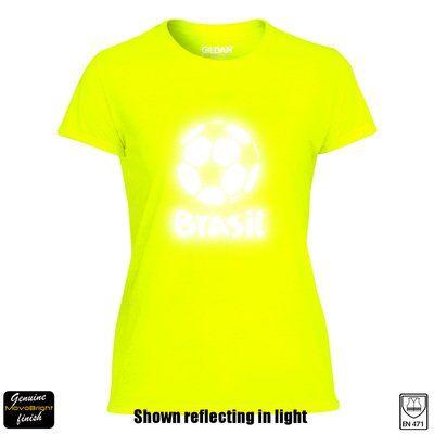 300M Logo - World Cup T-Shirt 2014 FIFA Brasil Ladies Reflective Football and ...