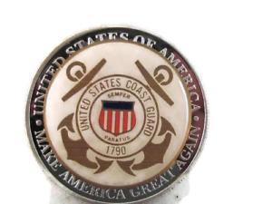 Silverfin Logo - USCG US COAST GUARD SILVER FIN LUCKY 1 1/2