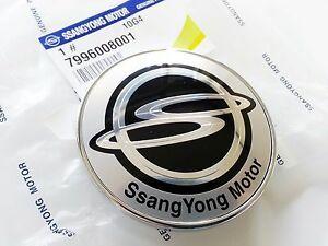 SsangYong Logo - OEM Ssangyong Logo Hood Bonnet Emblem Badge Ssangyong Rexton