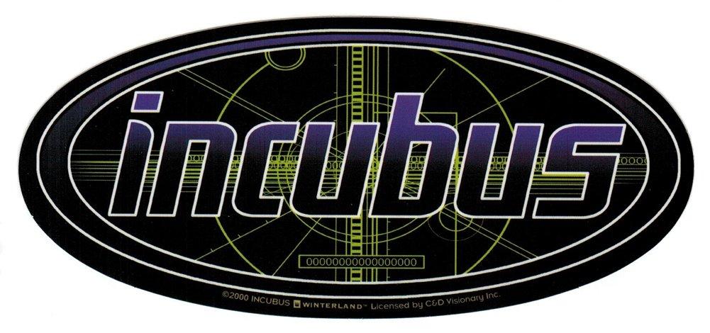 Incubus Logo - Incubus Logo Geometric Oval Sticker