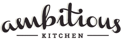 Ambitious Logo - Ambitious Kitchen | Sweet Treats + Healthy Eats
