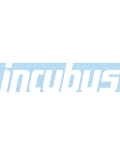Incubus Logo - INACTIVE SKU-Incubus Logo Rub-On Sticker - White