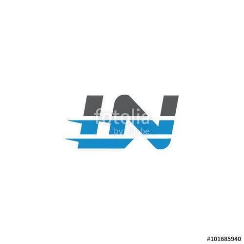 Ln Logo - Simple Modern Dynamic Letter Initial Logo ln