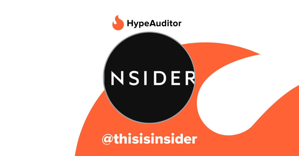 Thisisinsider Logo - INSIDER — HypeAuditor report for Instagram account thisisinsider ...