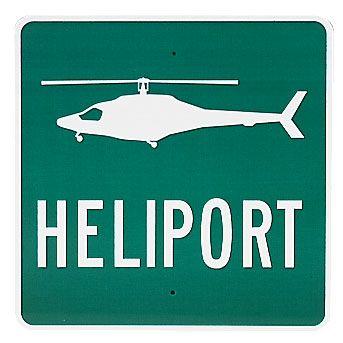 Heliport Logo - Heliport Sign Sporty's Pilot Shop