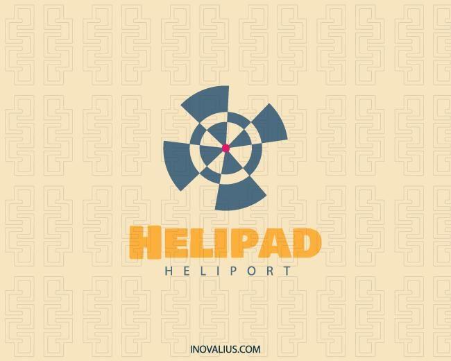 Heliport Logo - Helipad Logo Design