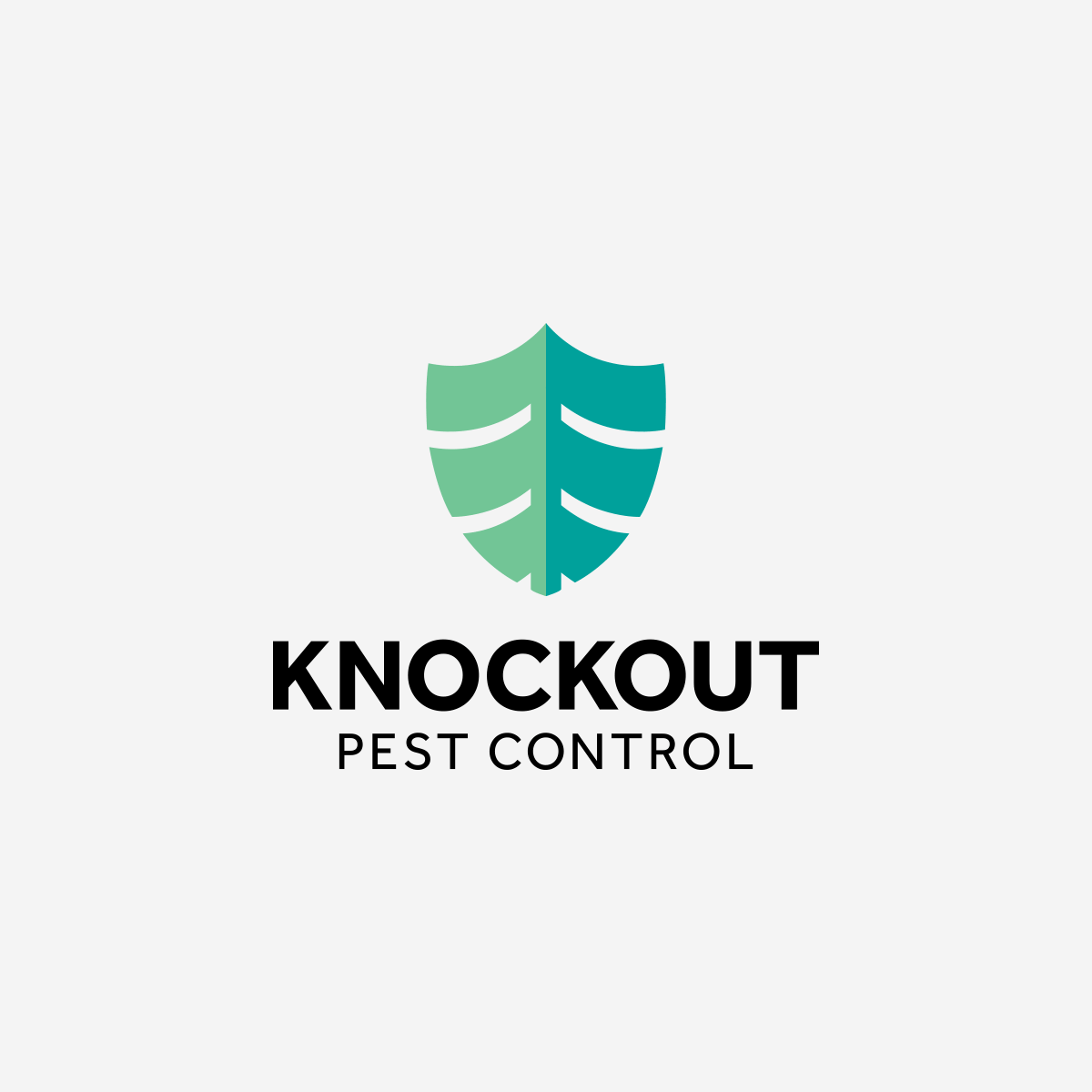 Pest Logo - Knockout Pest Control Logo Design - Pulp & Pixel
