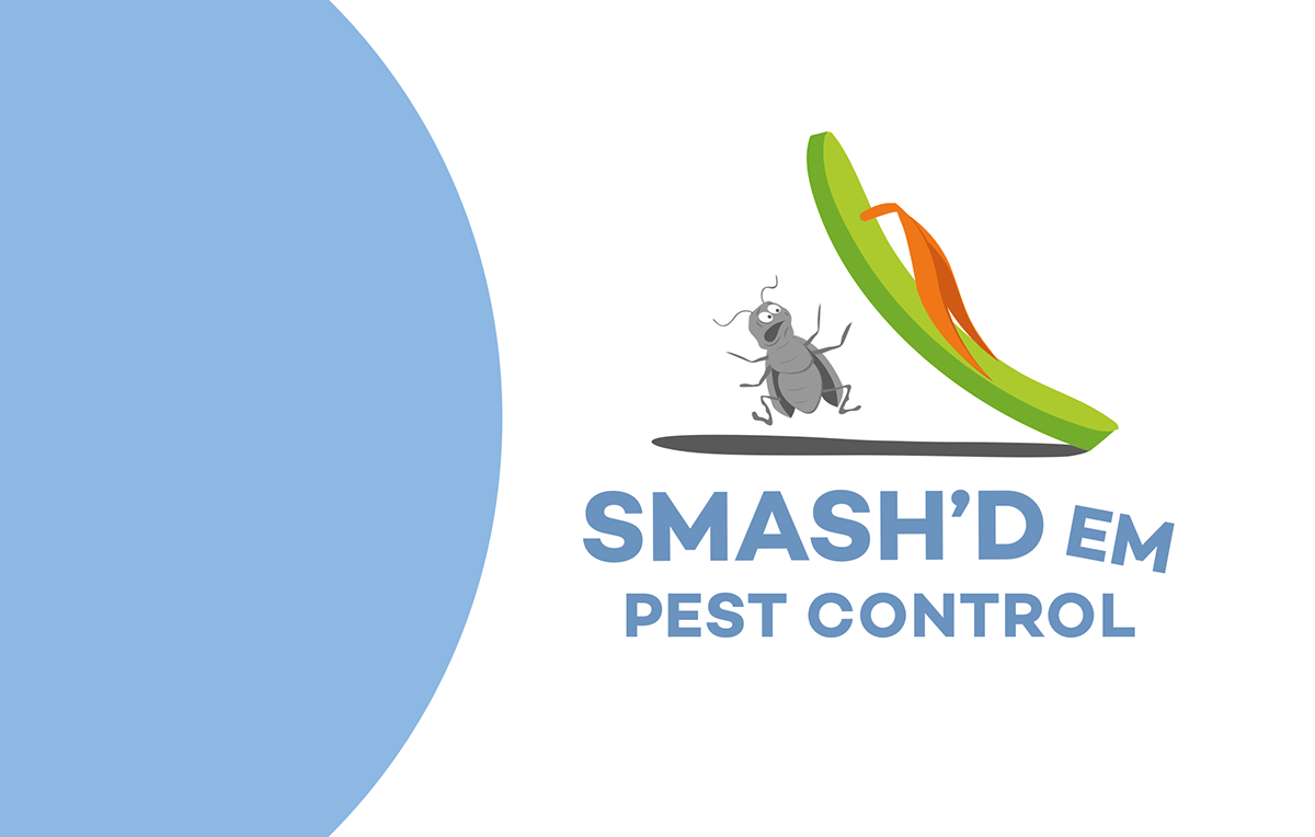 Pest Logo - Smash'd Em Pest Control - Logo Design on Student Show