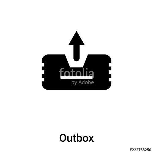 Outbox Logo - Outbox icon vector isolated on white background, logo concept