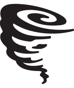 Twister Logo - Tornado Logo. Twister Tornado Stock logo Icon Illustration. Bad