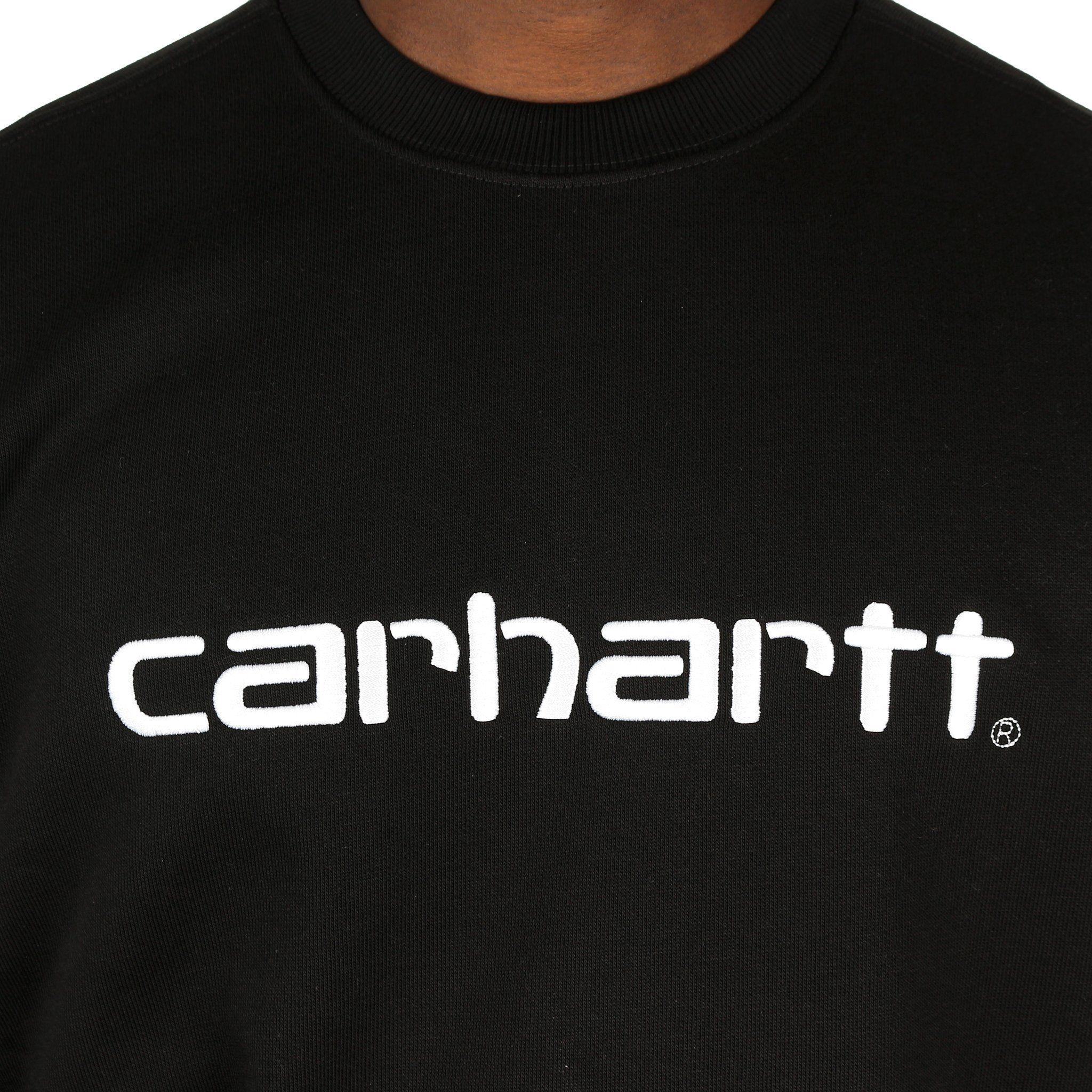 Carrhart Logo - Carhartt Logo Sweat - Black / White