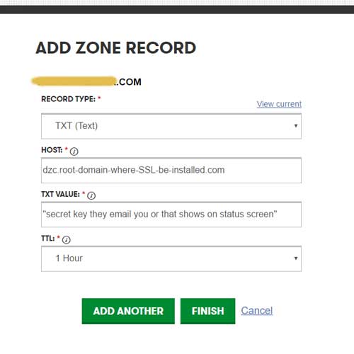 Dzc Logo - DZC TXT record settings for Godaddy SSL Addon Domain SANs - Lion ...