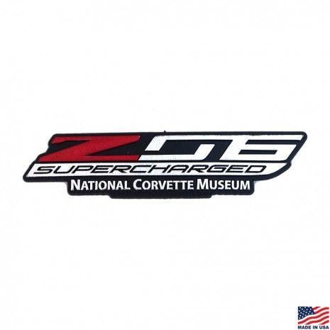 Supercharged Logo - Z06 Supercharged Corvette Emblem Rubber Magnet
