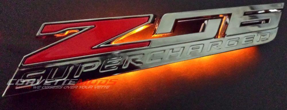 Z06 Logo - C7 Corvette Z06 2015+ Factory LED Side Fender Emblem Lighting ...