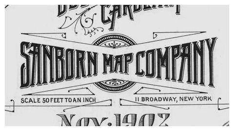 Sanborn Logo - Sanborn map company logo and lettering