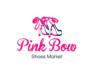 Bow Logo - Pink Bow Designed by AuraCaraballo | BrandCrowd