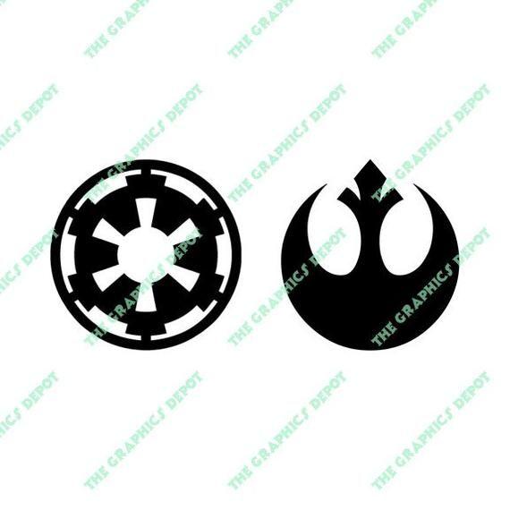 Rebellion Logo - Star Wars Empire Logo Rebellion Logo SVG EPS PNG files | Etsy