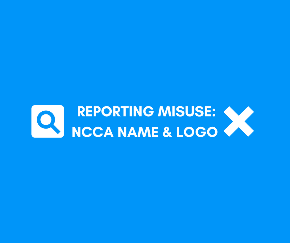 Reporting Logo - Reporting Misuse: NCCA Name and Logo. NCCA Carpet