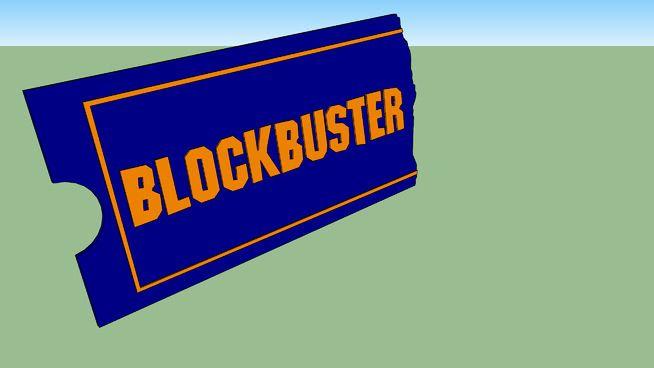 Blockbuster Logo - Blockbuster logo | 3D Warehouse