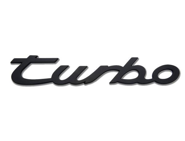 Turbo Logo - Logo turbo in Black for Porsche 944 Turbo