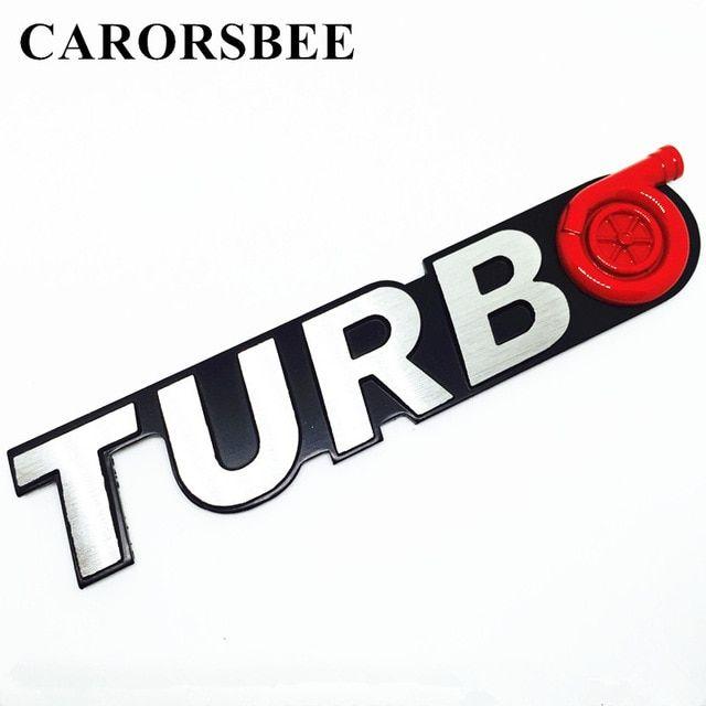 Turbo Logo - CARORSBEE High quality Aluminum alloy TURBO Logo Car Emblem Badge ...
