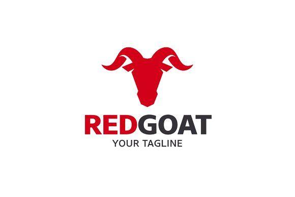 Goat.com Logo - Red Goat Logo Logo Templates Creative Market